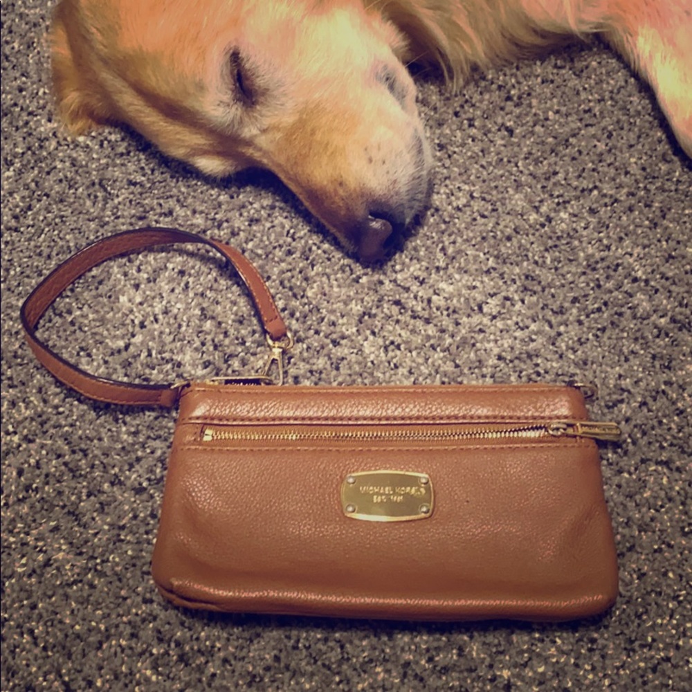 Michael Kors Leather Wristlet
